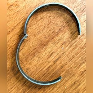 Silver color bangle bracelet